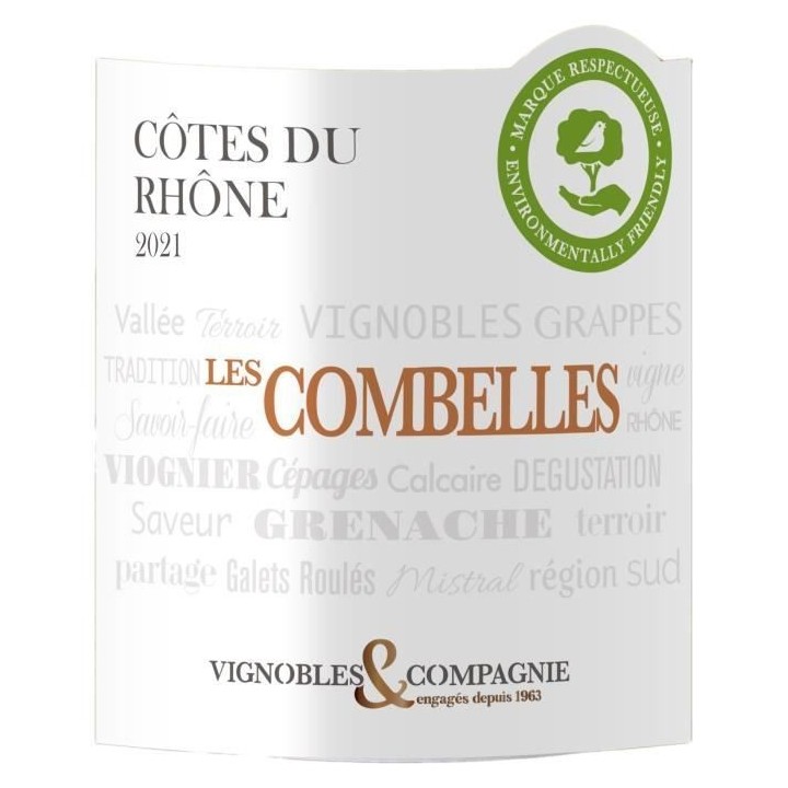Les Combelles 2021 Côtes du Rhône - Vin blanc de la Vallée du Rhôn