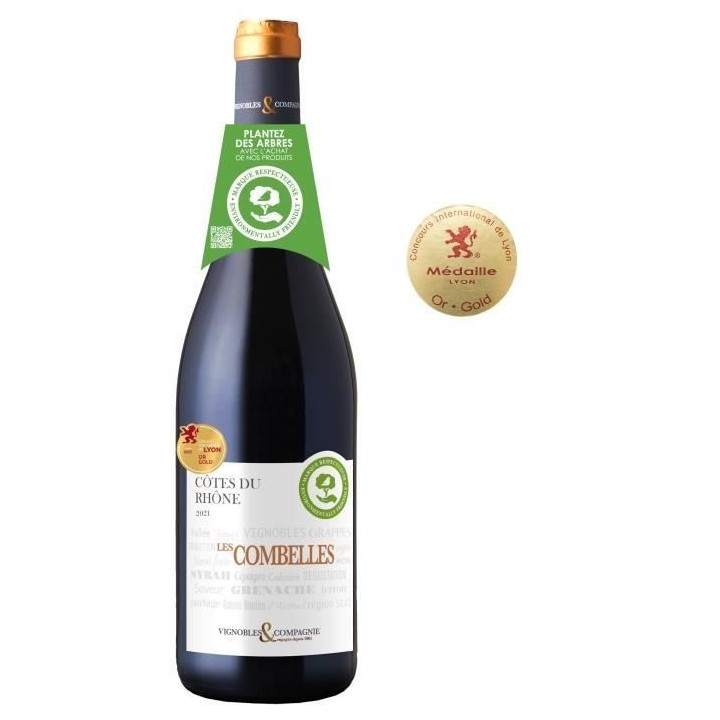 Les Combelles AOP Côtes du Rhône - Vin rouge de la Vallée du Rhône