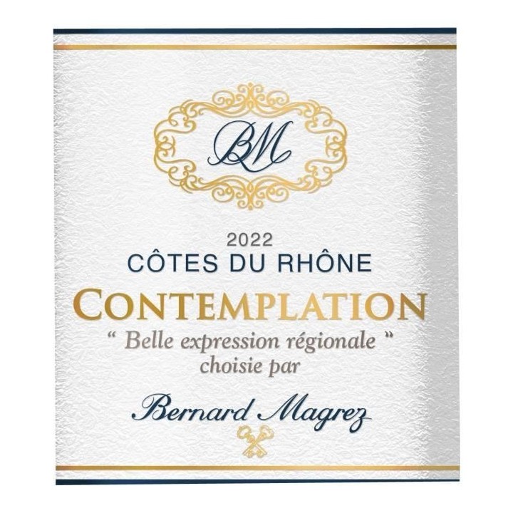 Contemplation 2022 Côtes du Rhône - Vin rouge de la Vallée du Rhôn