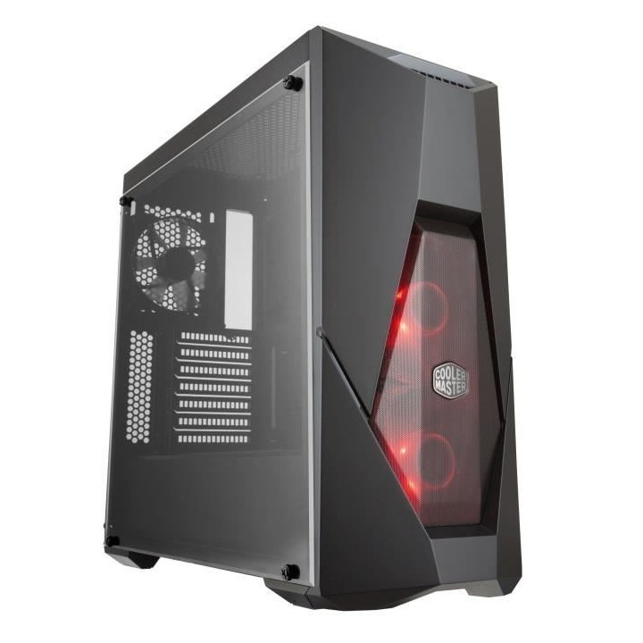 COOLER MASTER LTD BOITIER PC MasterBox K500L - avec RED LED fan - Noir