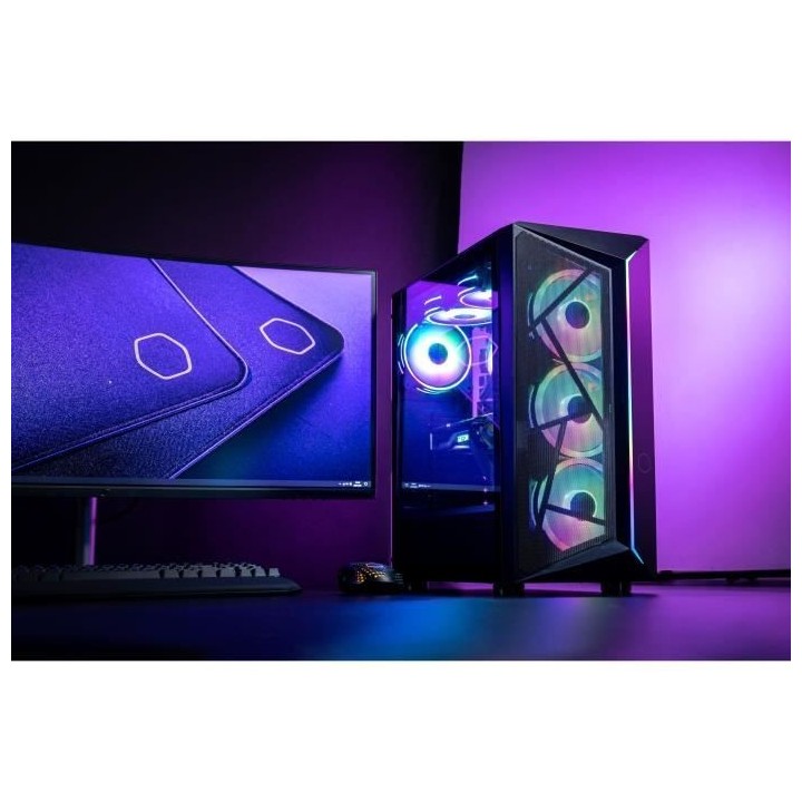 COOLER MASTER CMP 510 - Boitier PC - Midi Tower - Noir - ATX - Micro A