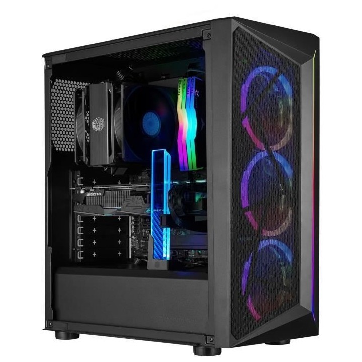 COOLER MASTER CMP 510 - Boitier PC - Midi Tower - Noir - ATX - Micro A