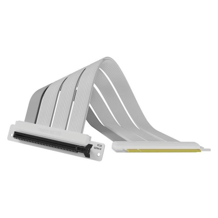 COOLER MASTER - Riser Cable PCIe 4.0 x16 White - 300mm