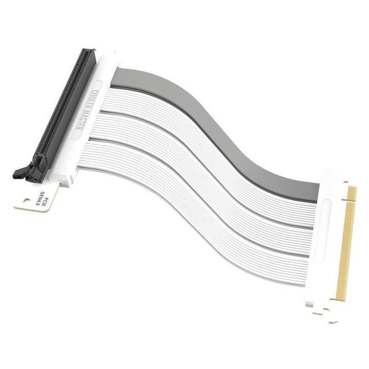 COOLER MASTER - Riser Cable PCIe 4.0 x16 White - 200mm