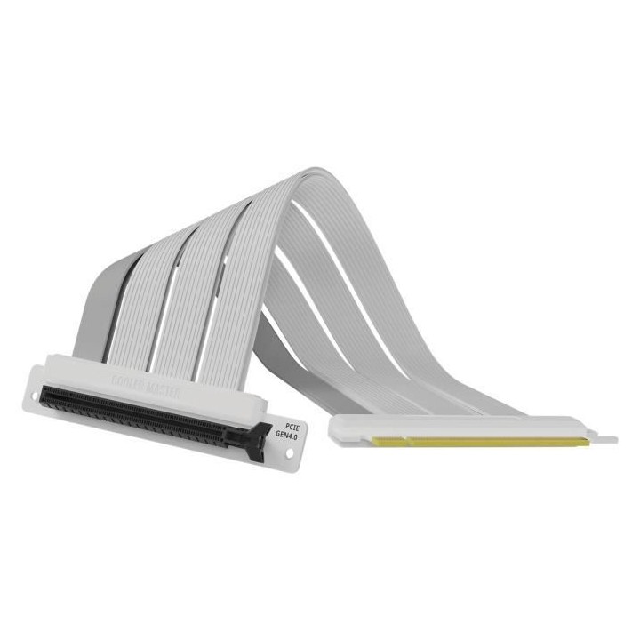 COOLER MASTER - Riser Cable PCIe 4.0 x16 White - 200mm