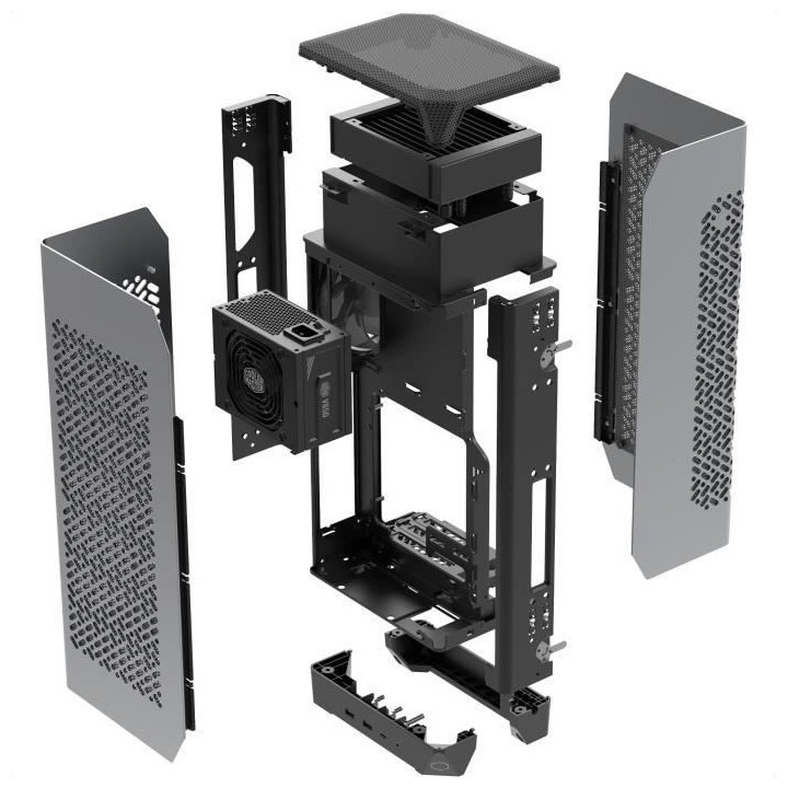 Boîtier PC - COOLER MASTER - NCORE 100 MAX, SFF, Gris, 850W, ATX, 120