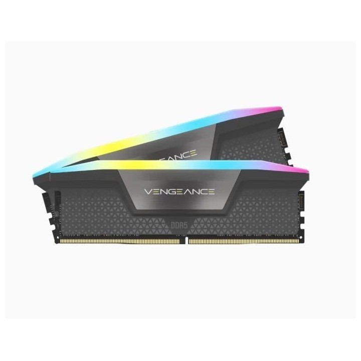 Mémoire RAM - CORSAIR - Vengeance RGB DDR5 - 32GB 2x16GB DIMM - 6000