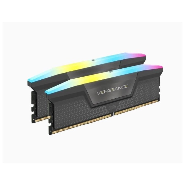Mémoire RAM - CORSAIR - Vengeance RGB DDR5 - 32GB 2x16GB DIMM - 6000