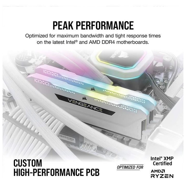 Mémoire RAM - CORSAIR - Vengeance RGB Pro SL DDR4 - 32GB 2x16GB DIMM