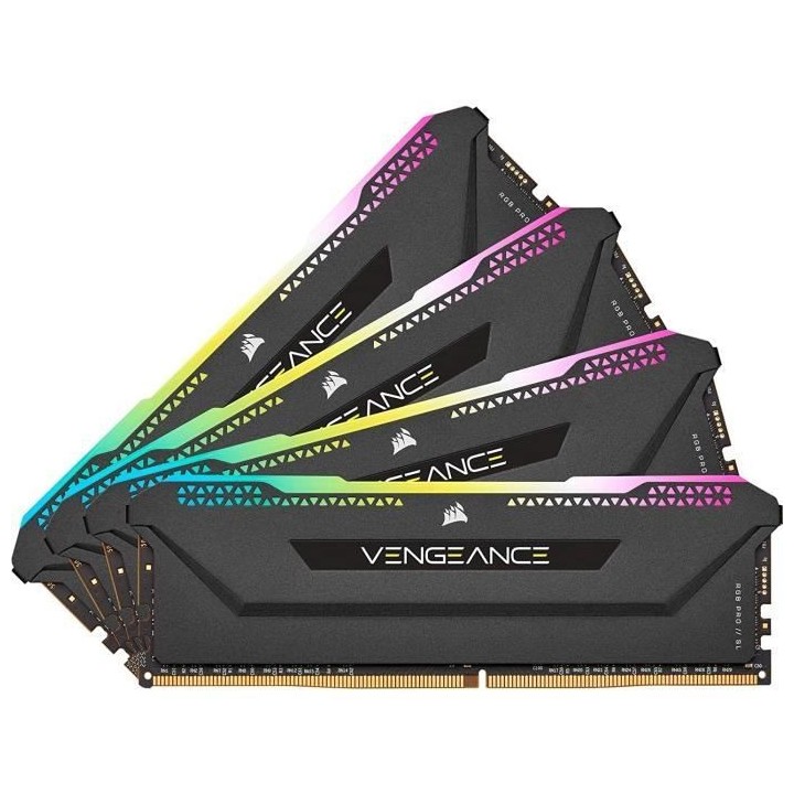 CORSAIR Mémoire PC DDR4 - VENGEANCE RGB PRO SL 32Go (4x8Go) - 3600Mhz