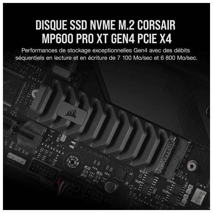 Corsair Disque SSD MP600 PRO XT - 2TB NVMe PCIe M.2 (CSSD-F2000GBMP600