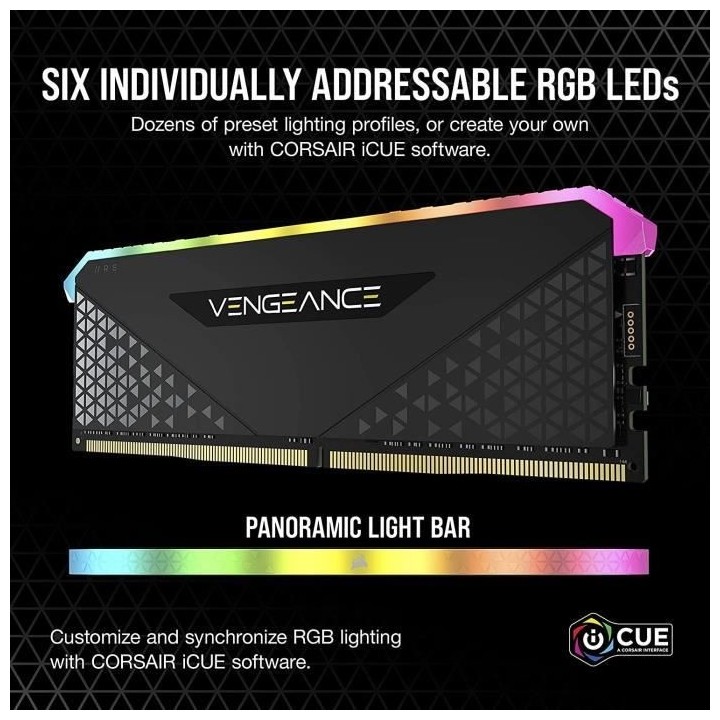 Mémoire RAM - CORSAIR - Vengeance RGB RS DDR4 - 16GB 2x8GB DIMM - 360