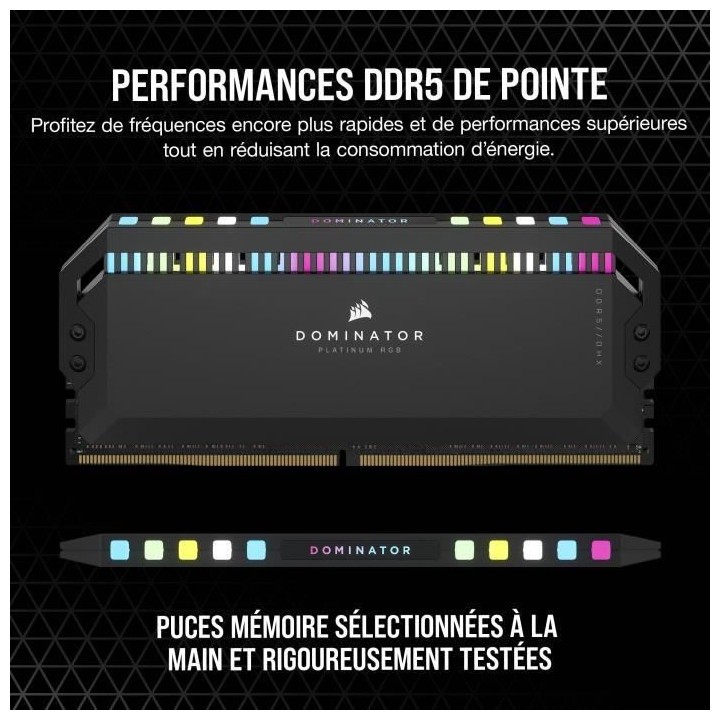 CORSAIR Dominator PLATINUM RGB - 32GB 2x16GB - DDR5 5600MHz - CAS36 -