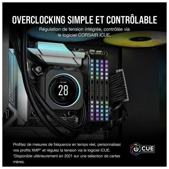 CORSAIR Dominator PLATINUM RGB - 32GB 2x16GB - DDR5 5600MHz - CAS36 -