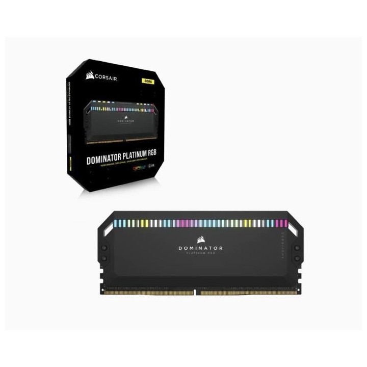 Mémoire RAM - CORSAIR - DOMINATOR PLATINUM RGB DDR5 - 32GB 2x16GB DIM