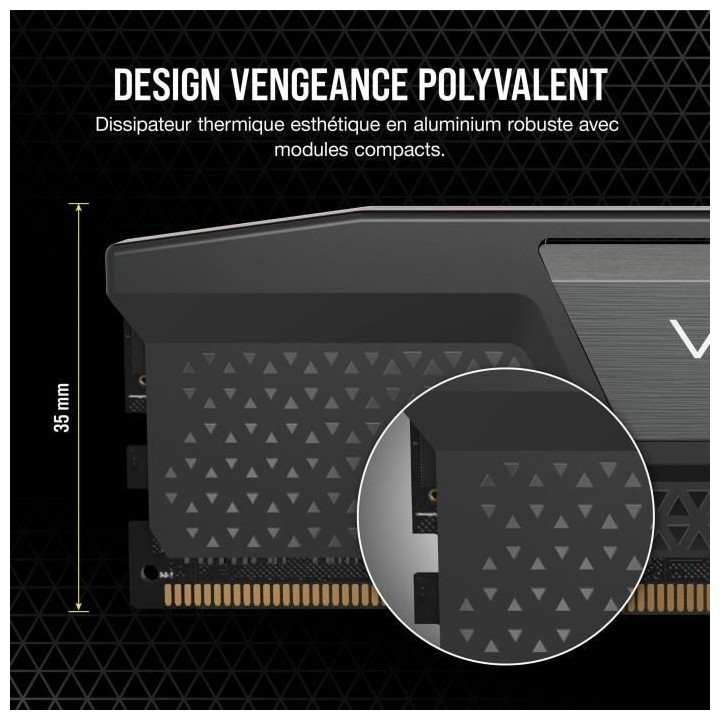 CORSAIR Vengeance 16GB 1x16GB - DDR5 5200MHz - CAS40 - Black (CMK16GX5