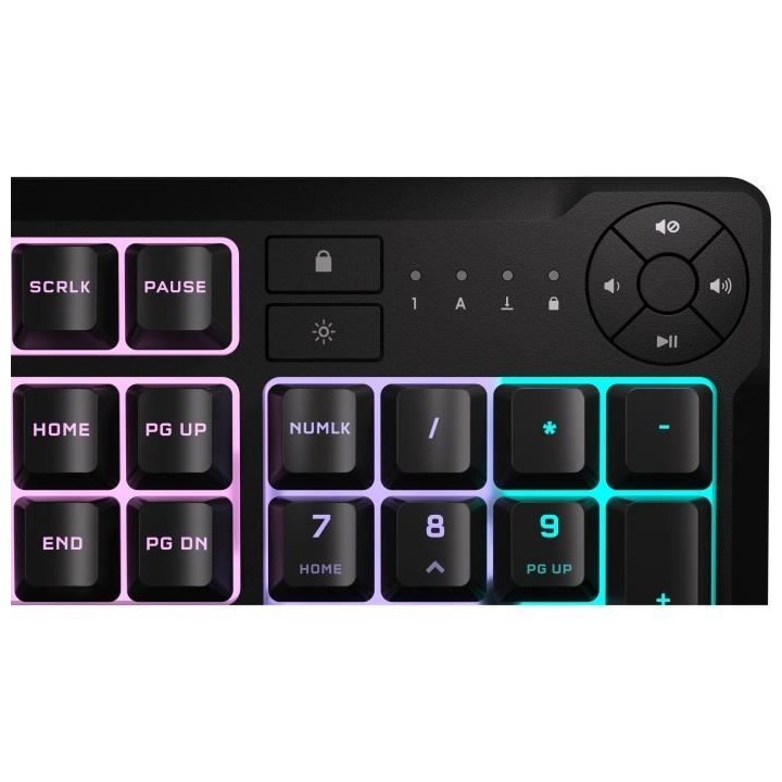 Clavier gaming filaire a membrane - CORSAIR - K55 CORE RGB - Rétroéc