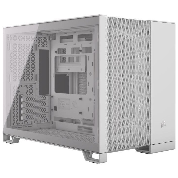 Boîtier PC - CORSAIR - 2500D AIRFLOW Micro ATX Dual Chamber - Blanc