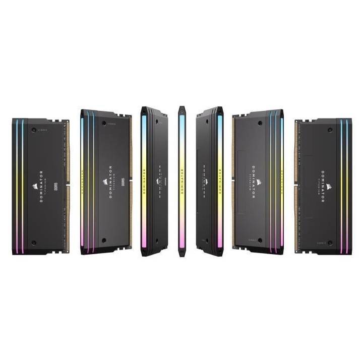 Mémoire RAM - CORSAIR - Dominator Titanium RGB DDR5 - 64GB 2x32GB DIM