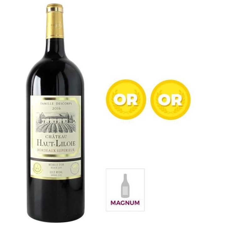 Magnum Château Haut-Liloie 2016 Bordeaux Supérieur - Vin rouge de Bo