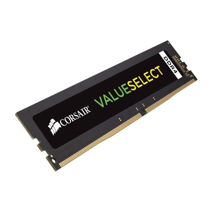 Mémoire RAM - CORSAIR - Value Select DDR4 - 4GB 1x4GB DIMM - 2400 MHz