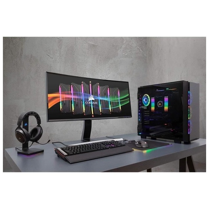 Mémoire RAM - CORSAIR - Vengeance RGB Pro DDR4 - 16GB 2x8GB DIMM - 32