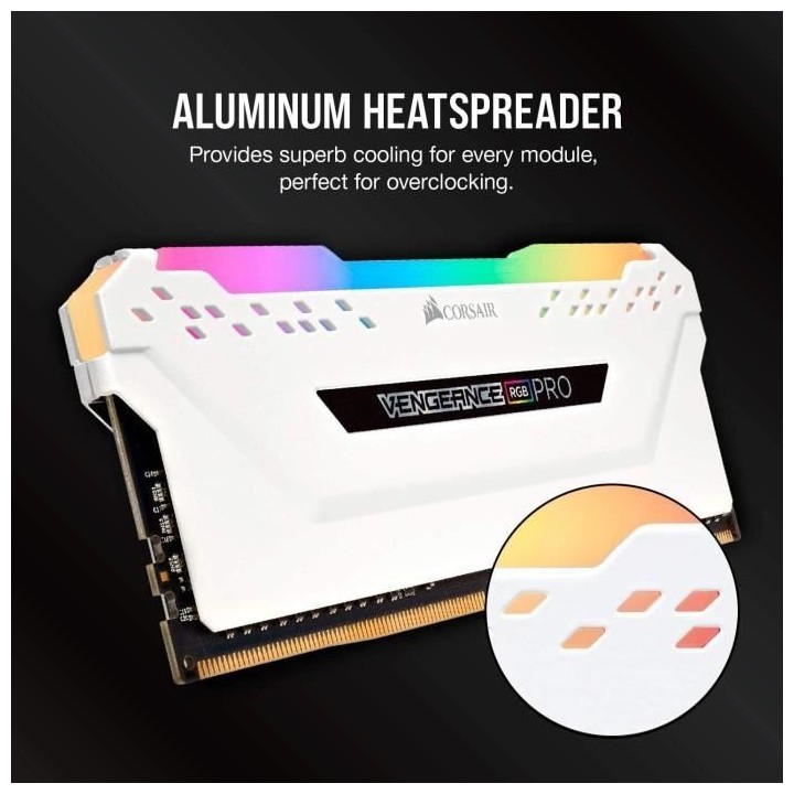 Mémoire RAM - CORSAIR - Vengeance RGB Pro Series DDR4 - 16GB 2x8GB DI