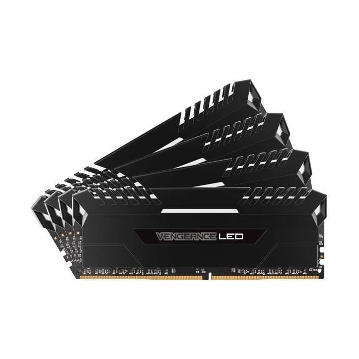 CORSAIR Mémoire PC Vengeance LED - DDR4 - Kit 64GB (4 x 16GB) - 3000