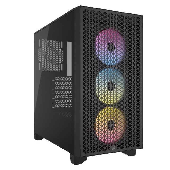 Boitier PC - CORSAIR - 3000D RGB AIRFLOW - ATX Moyen-tour - 3 ventilat