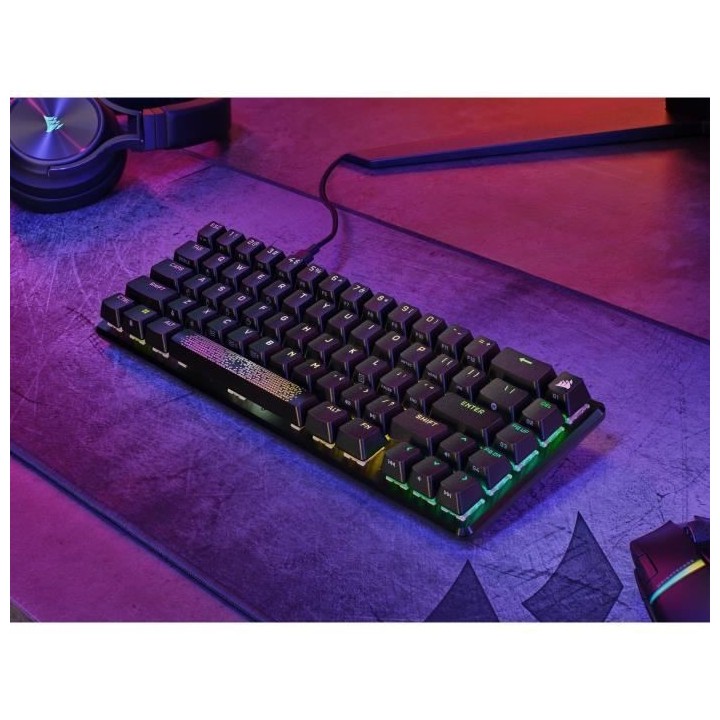 Clavier gaming optique et mécanique - CORSAIR - K65 PRO MINI - Rétro