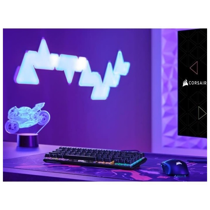 Clavier gaming optique et mécanique - CORSAIR - K65 PRO MINI - Rétro