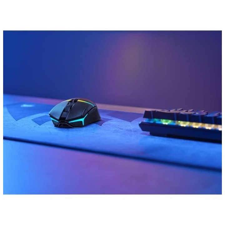 Souris gaming sans fil - CORSAIR - NIGHTSABRE WIRELESS - RGB - Noir