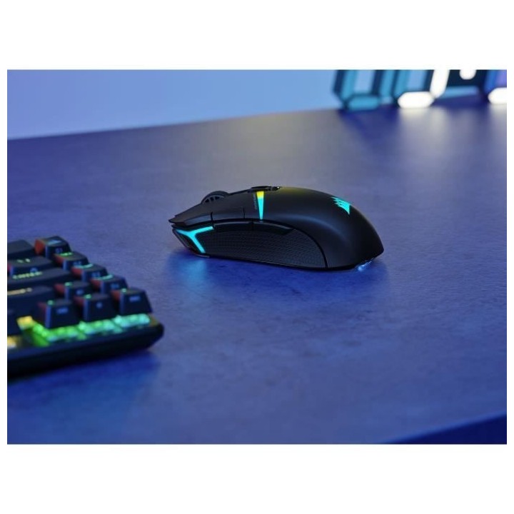 Souris gaming sans fil - CORSAIR - NIGHTSABRE WIRELESS - RGB - Noir