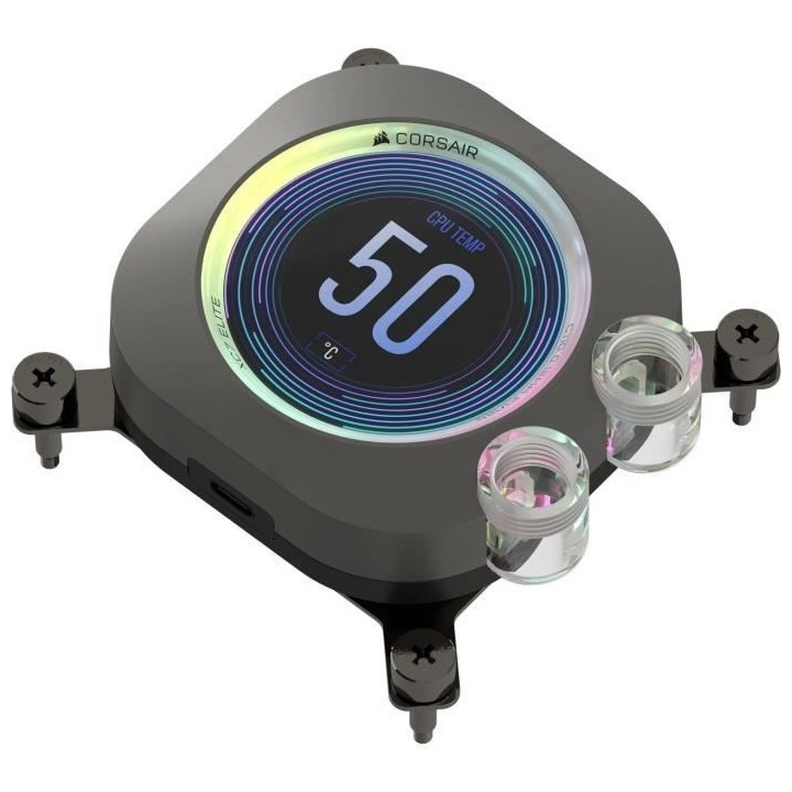 Water Cooling - CORSAIR - iCUE XC7 RGB ELITE LCD pour socket Intel 170