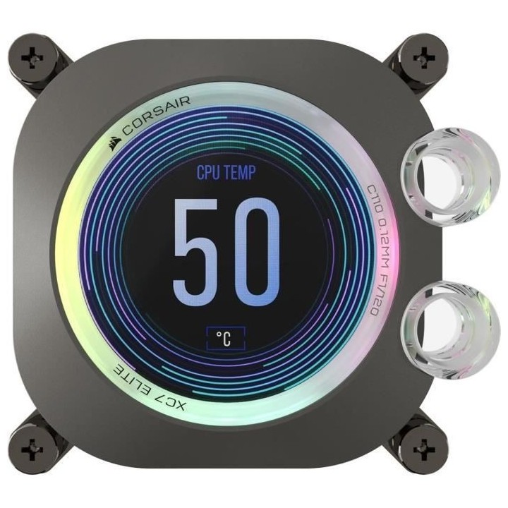 Water Cooling - CORSAIR - iCUE XC7 RGB ELITE LCD pour socket Intel 170