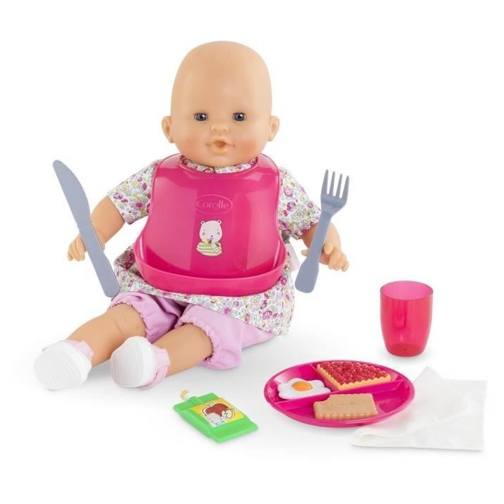 Accessoires poupon - COROLLE - Grand Coffret Repas - Pour poupon 36 et