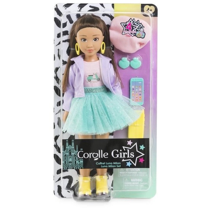 Poupée Mannequin - COROLLE - Luna Fashion Week Paris - 28 cm - 4 acce