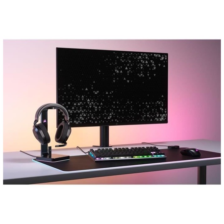 Casque gaming sans fil - CORSAIR - HS65 Wireless V2 - Carbone