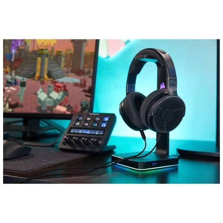 Casque gaming et streaming filaire ouvert - CORSAIR VIRTUOSO PRO - Gra