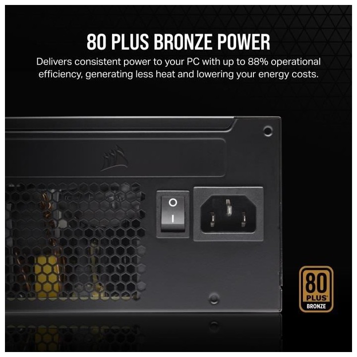 Alimentation - CORSAIR - CX750 - 80 PLUS Bronze ATX Power