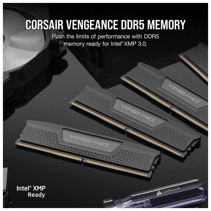 Mémoire RAM - CORSAIR - Vengeance DDR5 RAM 32Go (2x16Go) 5600MHz CL40