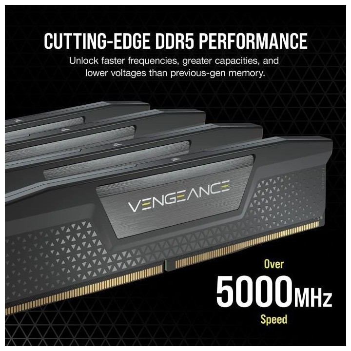 Mémoire RAM - CORSAIR - Vengeance DDR5 RAM 32Go (2x16Go) 5600MHz CL40