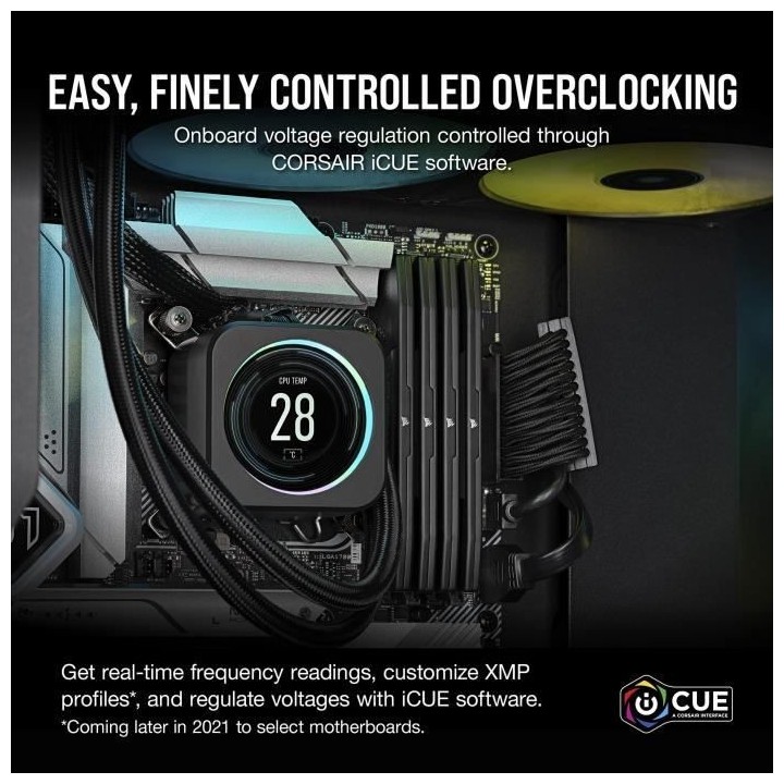 Mémoire RAM - CORSAIR - Vengeance DDR5 RAM 32Go (2x16Go) 5600MHz CL40