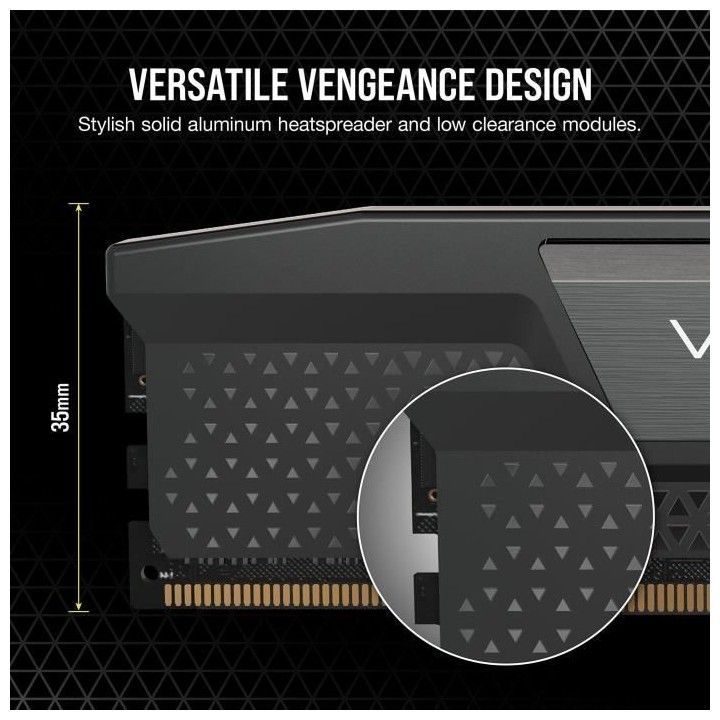 Mémoire RAM - CORSAIR - Vengeance DDR5 RAM 32Go (2x16Go) 5600MHz CL40