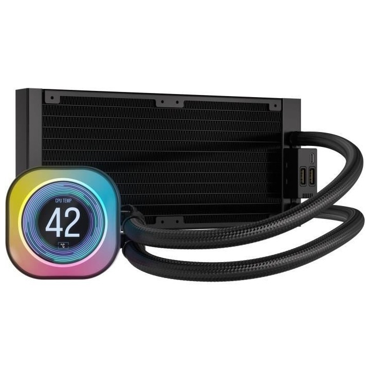 Water Cooling - CORSAIR - iCUE LINK H100i LCD AIO - Radiateur 240mm -