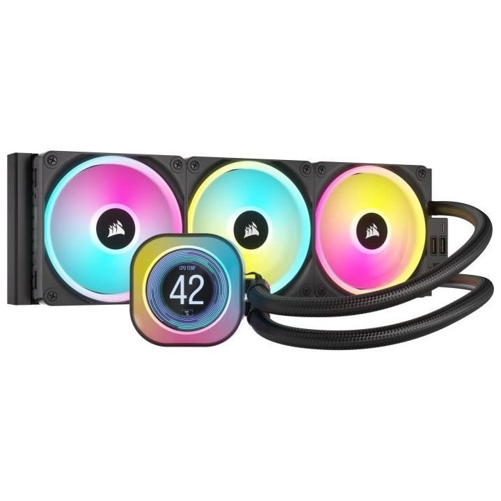Water Cooling - CORSAIR - iCUE LINK H150i LCD AIO - Radiateur 360mm -