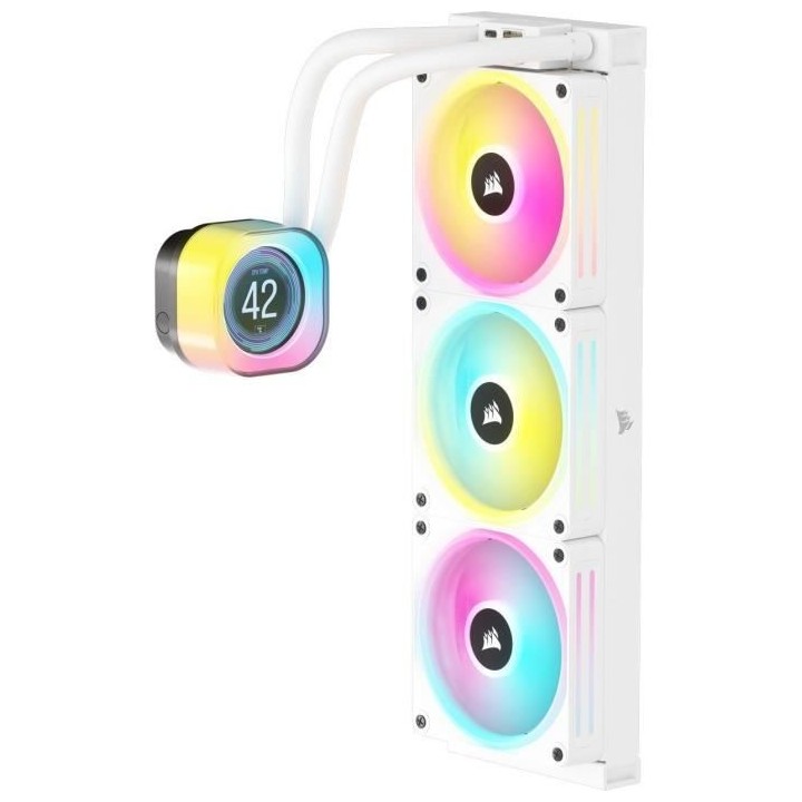Water Cooling - CORSAIR - iCUE LINK H150i LCD White AIO - Radiateur 36