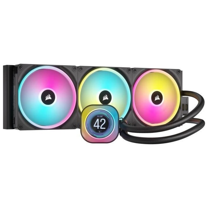 Water Cooling - CORSAIR - iCUE LINK H170i LCD AIO - Radiateur 420mm -