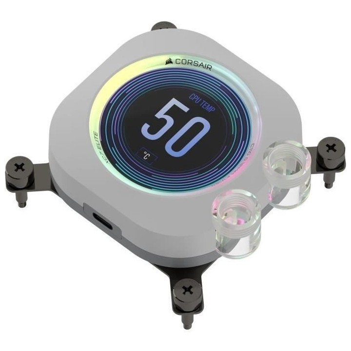 Water Cooling - CORSAIR - iCUE XC7 RGB ELITE LCD pour socket Intel 170
