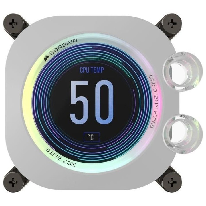 Water Cooling - CORSAIR - iCUE XC7 RGB ELITE LCD pour socket Intel 170